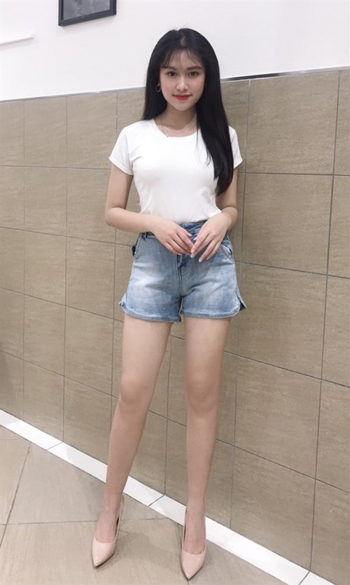 Quần Short Jean Ôm Lưng Cao Alice Blue S1166