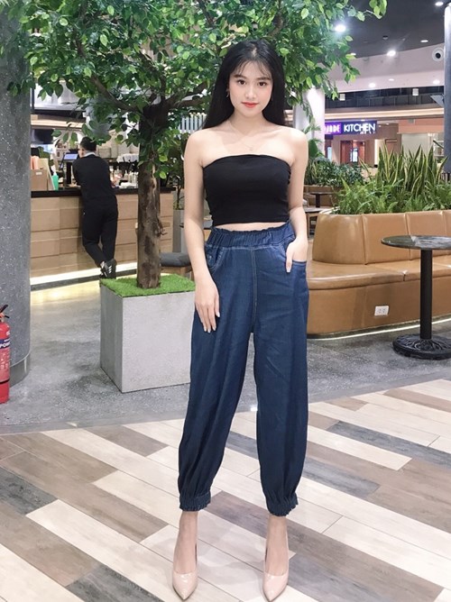 Quần jogger màu đen X8020