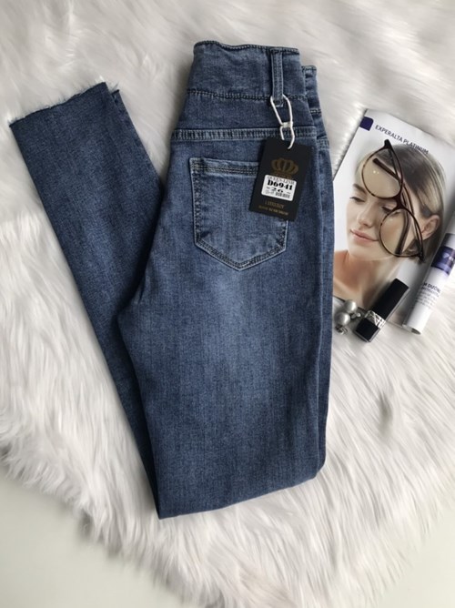 Quần côn cạp cao túi ốp Mã D6941