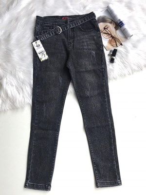 Quần ống côn xước dây đai chéo D6694