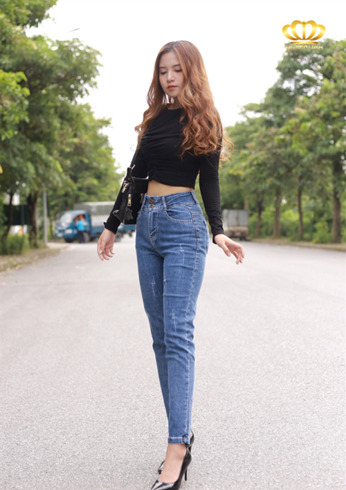 jean boy 2 khuy xước - B7491